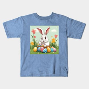 Blossom the Bunny: Garden Easter Guardian Kids T-Shirt